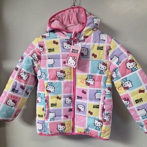 Hello Kitty Colorful Puffer Reversible Jacket
